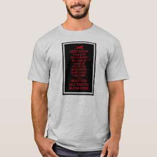 Camiseta Mantenha a calma - Sean do morto