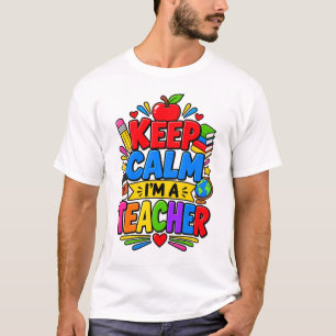 Camiseta Mantenha a Calma Sou Um Professor