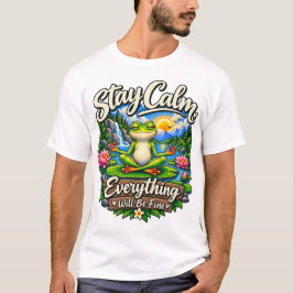 Camiseta Mantenha a Calma Tudo Vai Ficar Bem