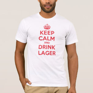 Camiseta Mantenha a cerveja pilsen calma da bebida