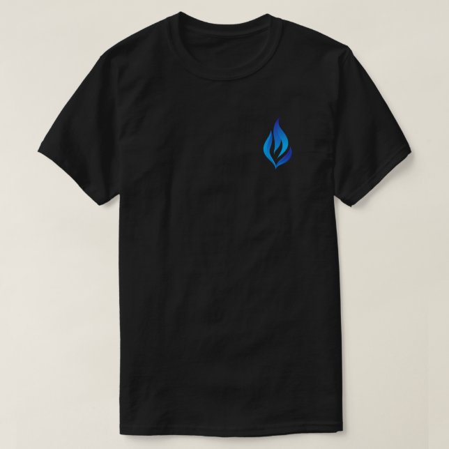 Camiseta Mantenha a Chama Azul Acesa (Frente do Design)
