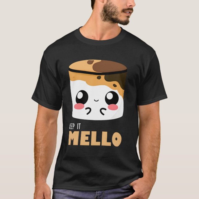 Camiseta Mantenha A Cor De Marshmellos Para (Frente)