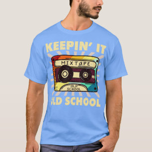Camiseta Mantenha a fita de cassete engraçada da antiga esc