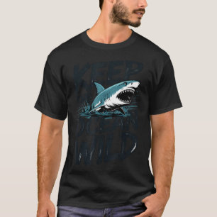 Camiseta Mantenha a mensagem de conservação do tubarão do o