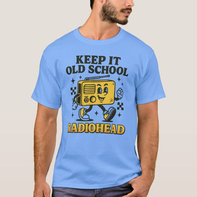 CAMISETA MANTENHA-A NA VELHA ESCOLA RADIOHEAD (Frente)
