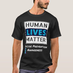 Camiseta Mantenha a prevenção suicida Conscientização da vi
