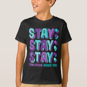 Camiseta Mantenha a prevenção suicida Sensibilização para a