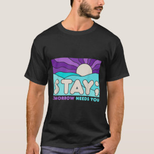 Camiseta Mantenha a prevenção suicida Sensibilização para a