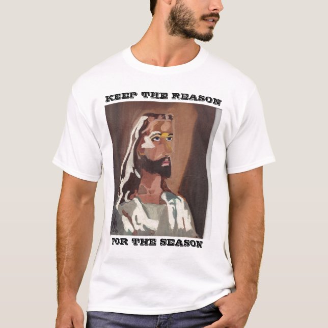 CAMISETA MANTENHA A RAZÃO, PARA A ÉPOCA, JESUS TEE (Frente)