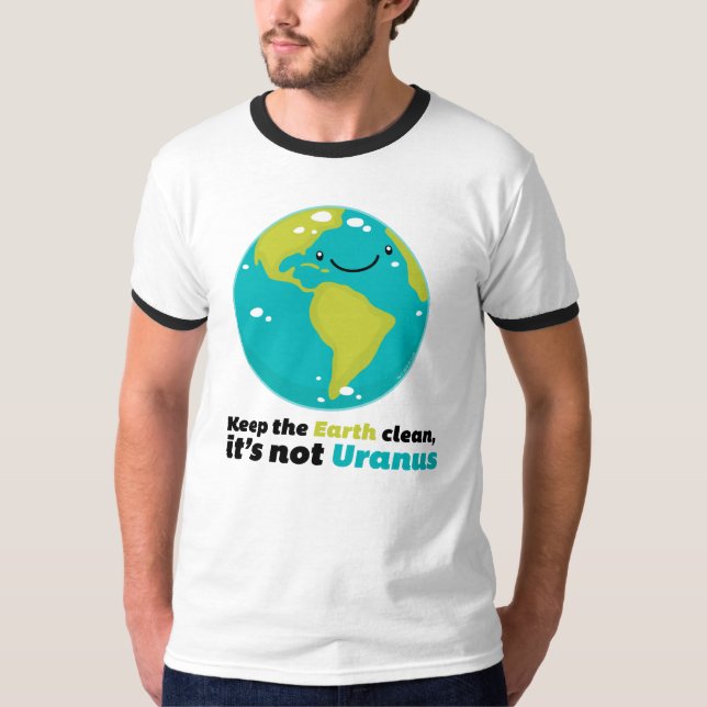 Camiseta Mantenha a terra limpa (Frente)