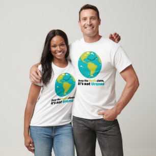 Camiseta Mantenha a terra limpa