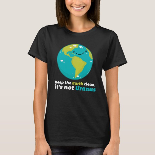 Camiseta Mantenha A Terra Limpa (Frente)