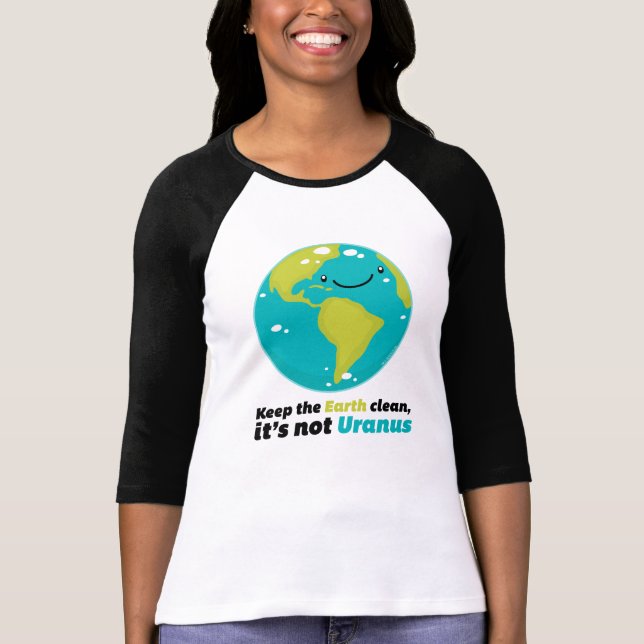Camiseta Mantenha A Terra Limpa (Frente)