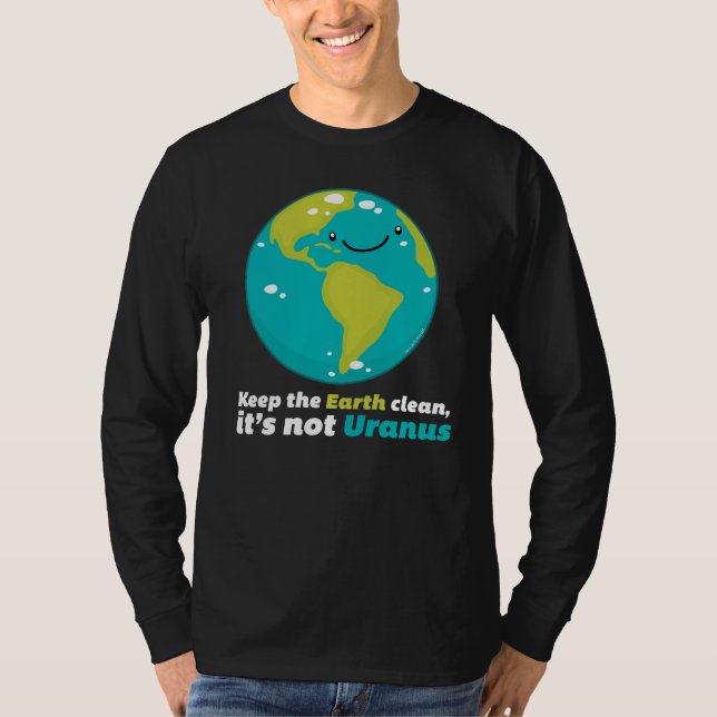 Camiseta Mantenha a terra limpa (Frente)