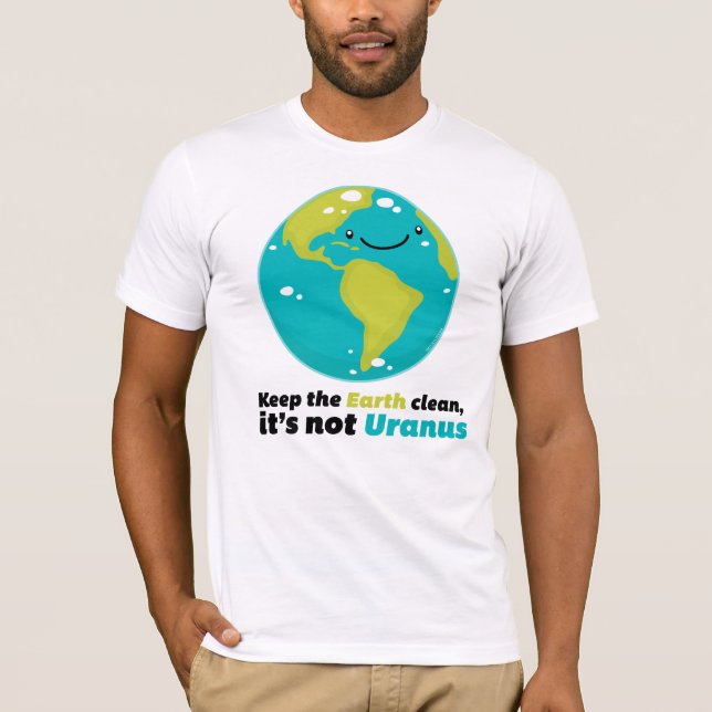 Camiseta Mantenha a terra limpa (Frente)