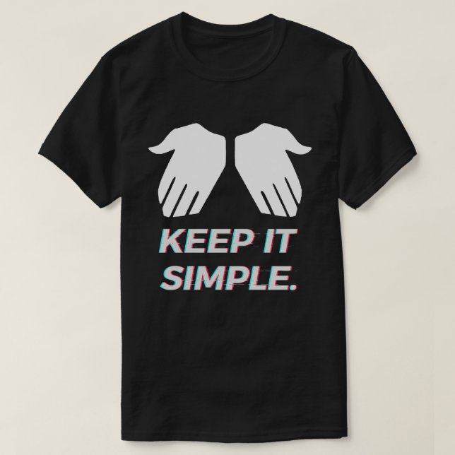 Camiseta MANTENHA A TI SIMPLES Khaby Lame (Frente do Design)