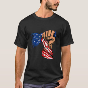 Camiseta Mantenha a velha bandeira americana Vintage Estado