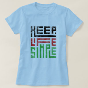 Camiseta Mantenha a vida em T-Shirt simples