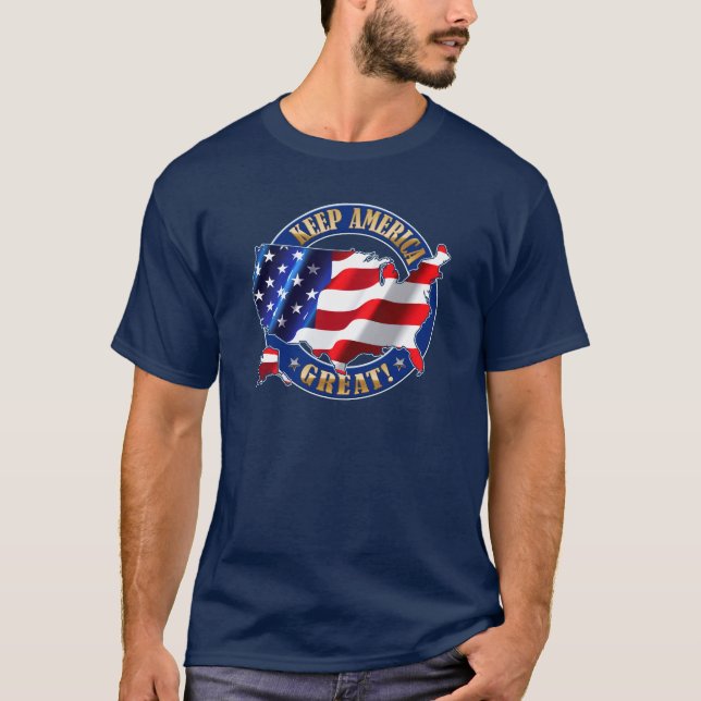 Camiseta Mantenha América grande! T-shirt 2020 do slogan do (Frente)