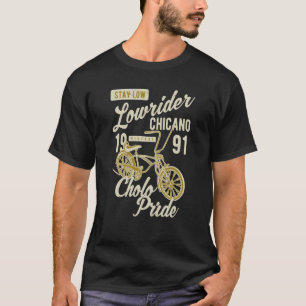 Camiseta Mantenha Baixo Cholo Pride Chicano Lowider Retr