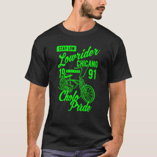 Camiseta Mantenha Baixo Cholo Pride Chicano Lowider Retr