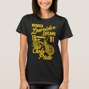 Camiseta Mantenha Baixo Cholo Pride Chicano Lowider Retr