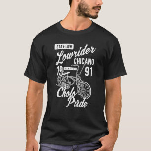 Camiseta Mantenha Baixo Cholo Pride Chicano Lowider Retr