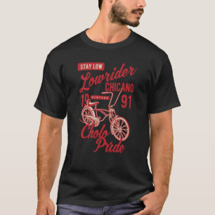 Camiseta Mantenha Baixo Cholo Pride Chicano Lowider Retr