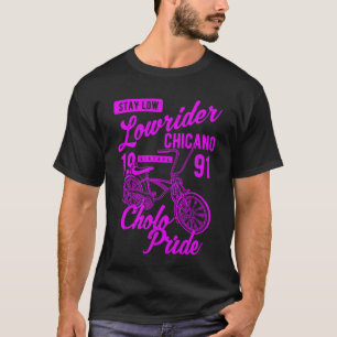 Camiseta Mantenha Baixo Cholo Pride Chicano Lowider Retr