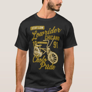 Camiseta Mantenha Baixo Cholo Pride Chicano Lowider Retr