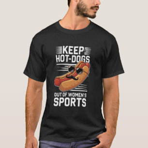 Camiseta Mantenha Cachorros-Quentes Fora dos Esportes Femin
