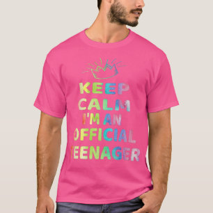 Camiseta Mantenha Calma Aniversário Oficial Design 13 Fundi
