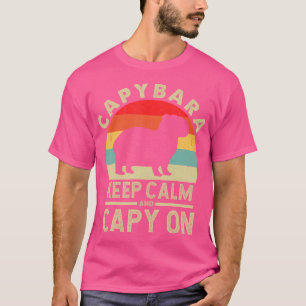 Camiseta Mantenha Calma E Captura Em Capybara Capybara