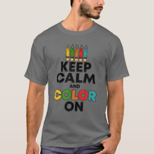 Camiseta Mantenha Calma E Colorida Ligada - Presente Engraç