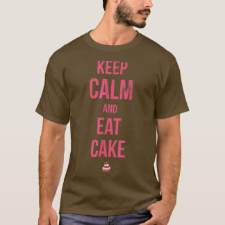 Camiseta Mantenha Calma E Coma Bolo Para Fãs De Coque Ou Fo
