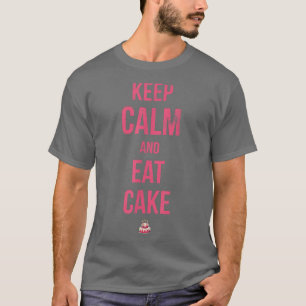 Camiseta Mantenha Calma E Coma Bolo Para Fãs De Torre Ou De