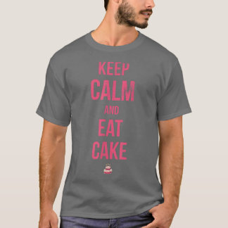 Camiseta Mantenha Calma E Coma Bolo Para Fãs De Torre Ou De