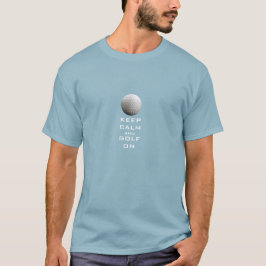 CAMISETA MANTENHA CALMA E GOLFE PERSONALIZADOS