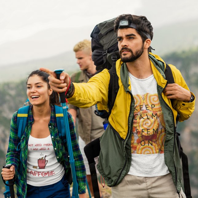 Camiseta Mantenha Calma E Kaffemik Na Cultura De Inuítes Da (Criador carregado)