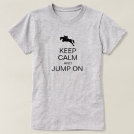Camiseta MANTENHA CALMA E PULMÃO NO Hunt Seat Rider Equestr