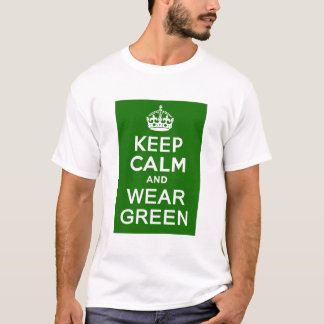 Camiseta MANTENHA CALMA E VISTA VERDE para o Dia das Ruas