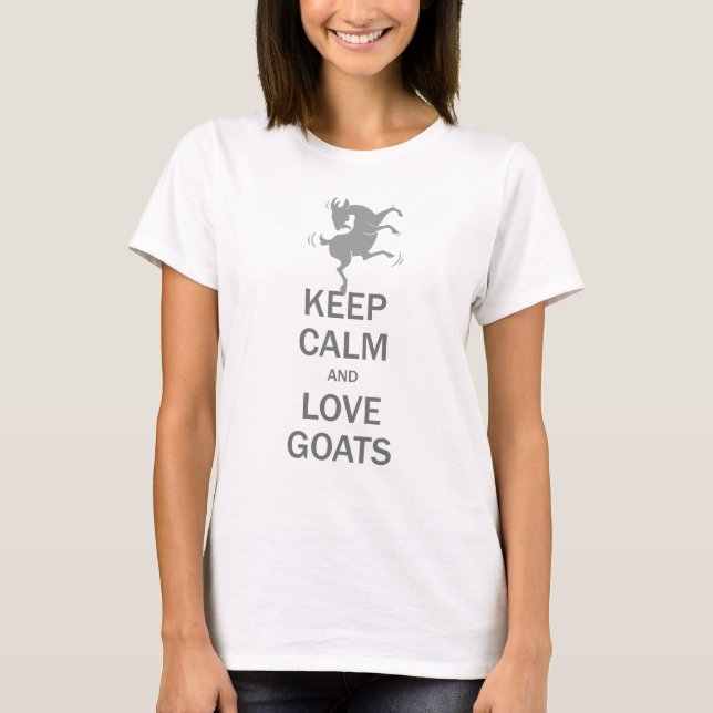 Camiseta Mantenha Calma Os Goats De Amor (Frente)