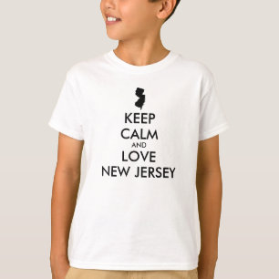 CAMISETA MANTENHA CALMO E AMES PERSONALIZÁVEIS NOVO JERSEY