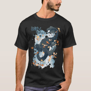 Camiseta Mantenha Calmo E Continue Pescando