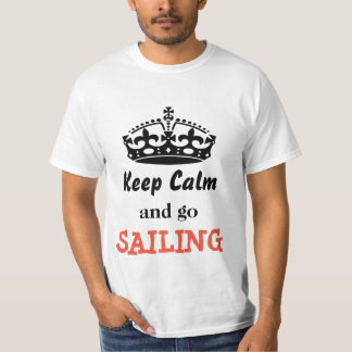 Camiseta Mantenha calmo e vá navegar