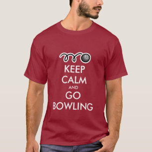 Camiseta Mantenha calmo e vá t-shirt de rolamento