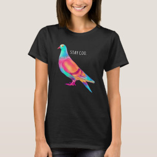 Camiseta Mantenha Coo Pigeon Legal Pássaro Memória Dizendo