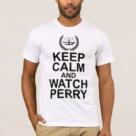 Camiseta Mantenha escalas calmas e do relógio de Perry de