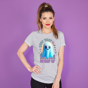 Camiseta Mantenha Esse Espírito Subindo O Fantasma Da Flor