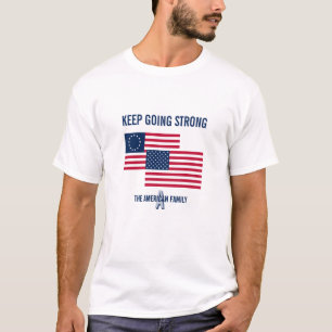 Camiseta Mantenha Fortes Bandeiras Americanas Personalizada